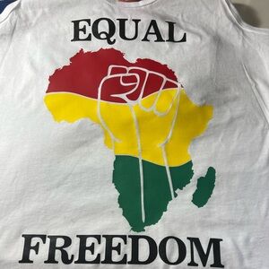 Custom made Juneteenth tank tops